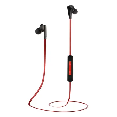 (Red) Bluetooth 5.0 Neckband Wireless Earphones Stereo Sports Magnetic Bluetooth Headset Sports 