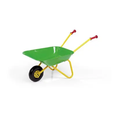 Child's Green Metal Wheelbarrow