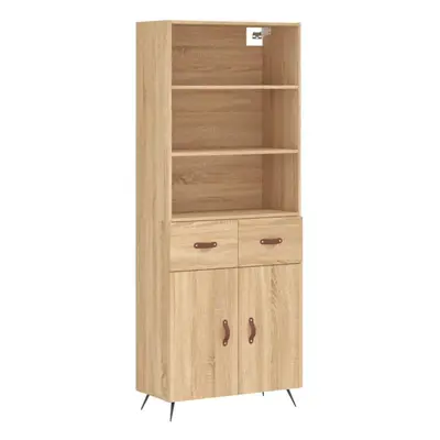 (sonoma oak, doors drawers) vidaXL Highboard Sideboard Storage Cabinet Cupboard Cabinet Engineer