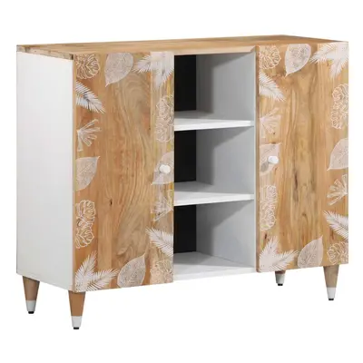 vidaXL Sideboard 90x33.5x75 cm Solid Wood Mango cabinet cupboard highboard