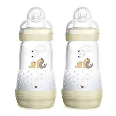 MAM A139 Easy Start Anti-Colic Bottle, Patented with SkinSoft Ultra Soft Silicone Teat, for Babi