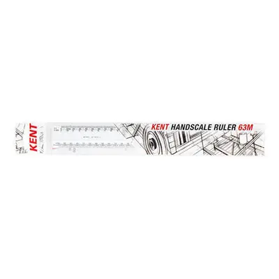 (63m) Kent Doublesided Handscale Ruler