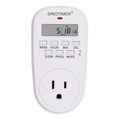 (US Plug) EU Plug Outlet Electric Digital Socket Timer Plug 220V Time Control Countdown Timer Sw