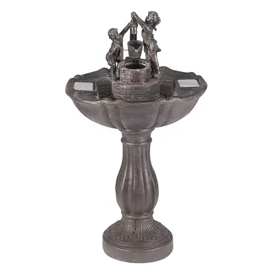 Children Fountain, Bronze Effect Water Feature Fountain for Garden