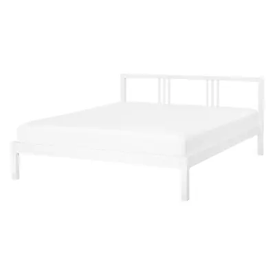 Bed Wood VANNES x cm (EU Double) White