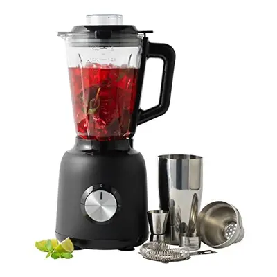 Professional EK5245 Mixologist Glass Jug Blender & Cocktail Making Set, 1.5L, 2-Speed & Pulse Ic