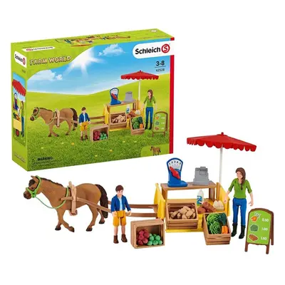 Schleich Multicolour Farm World Sunny Day Mobile Farm Stand Play Set