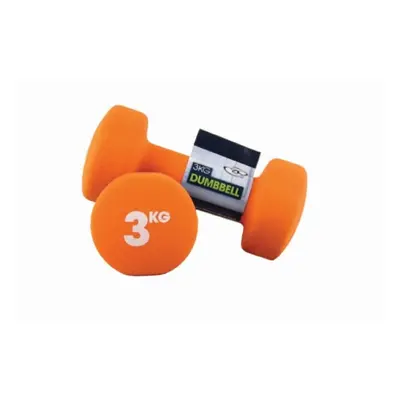 (3kg, Orange) Fitness Mad Neoprene Dumbell Set (Pack of 2)