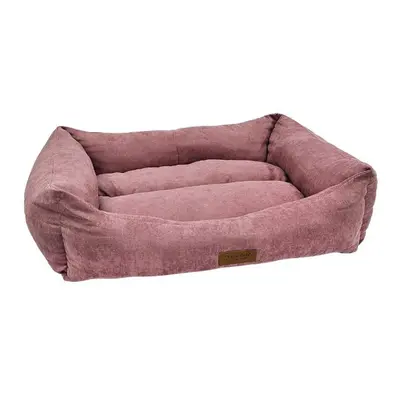 (Medium - x 60cm, Pink) HugglePets Luxury Dog Lounger Bed