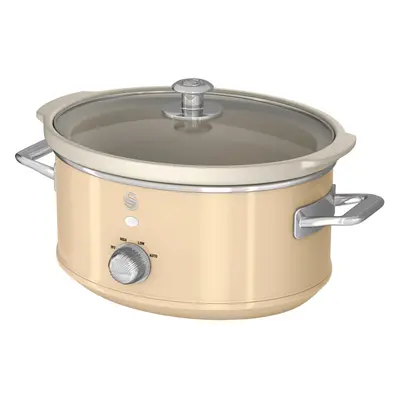 Swan Retro SF17021CN 3.5 Litre Slow Cooker - Cream