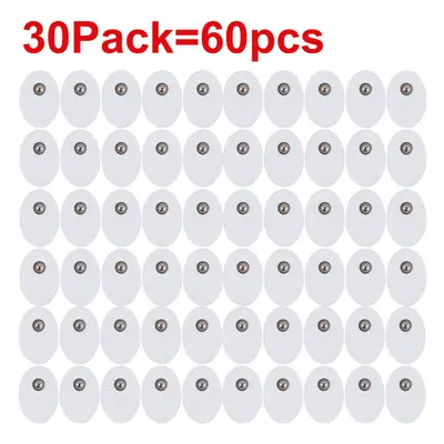 (a-30 Pack (60pcs)) Electrode Pads for TENS Unit Physiotherapeutic Patch Replacement TENS Massag