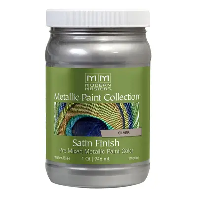 Modern Masters qt ME150 Silver Metallic Paint collection Water-Based Decorative Metallic Paint