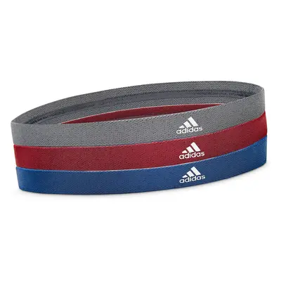 3pcs Adidas Sports Headband Hair Bands Gym Training Fitness Yoga - Grey/Blue/Burgundy