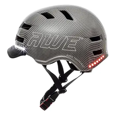 AWE AWETech LED USB Helmet, MEGAVisibility Super Bright LED's, E-Bike/E-Scooter/Bike Graphite La