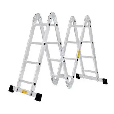 4.7M Heavy Duty Multi-Purpose Folding Aluminium Ladder w/2 Platform