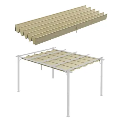 Outsunny Pergola Shade Cover Replacement Canopy for x 3(m) Pergola, Beige