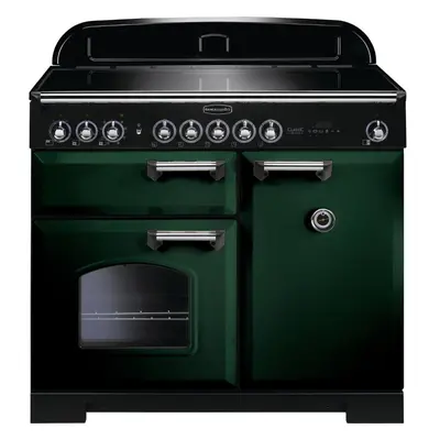 Rangemaster CDL100EIRG/C Classic Deluxe Racing Green with Chrome Trim 100cm Induction Range Cook