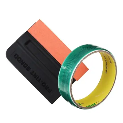 (15M) 10/15m Finish Line Tape Car Film Sticker Trim Cutting Wrap Tool PVC with Squeegee