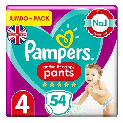 Pampers Size Active Fit Baby Nappy Pants, Count, Degree Comfort Fit (9-15 kg / lbs)