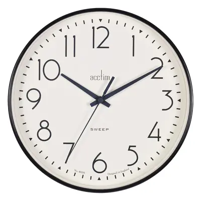 Acctim Earl Sweep Wall Clock Black