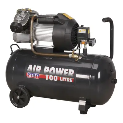 Sealey 100L V-Twin Direct Drive Air Compressor 3hp SAC10030VE