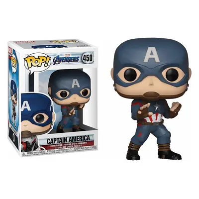 Funko Pop! Marvel Avengers End Game Captain America + Pop Protector