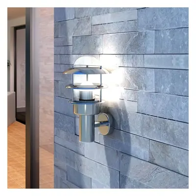 vidaXL Patio Wall Light Stainless Steel Waterproof Outdoor Garden Lighting