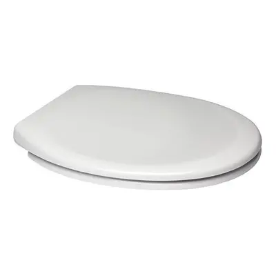 Euroshowers White One Seat Soft Close Toilet Seat with Top Fix/Blind Hole Fittings and ONE BUTTO