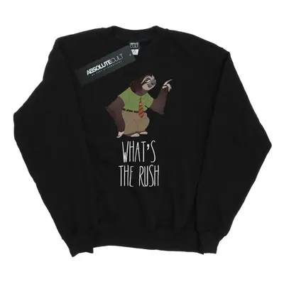 (M, Black) Disney Mens Zootropolis What's The Rush Sweatshirt