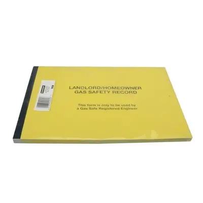 Monument 532P Gas Safe Landlords Gas Safety Record Pad of