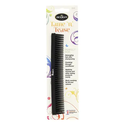 Denman D12 Tame 'n' Tease Brush Black