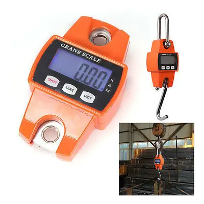 300kg/600lb Heavy Duty Digital Crane Scale Weighing Luggage with Hook