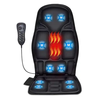 Deep tissue vibration chair massage cushion, chair massager with vibration motors, seat cushion 