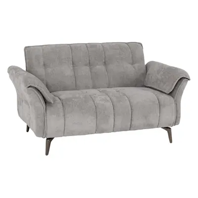 Amalfi Seater Sofa in Grey Fabric with Metal Legs Man Delivery