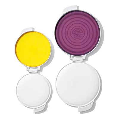 OXO Good Grips Cut Keep Reusable Silicone Produce Saver Set Onion and Lemon