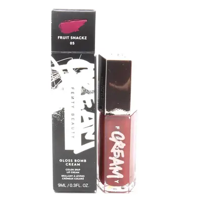 (05 Fruit Snackz) Fenty Beauty Gloss Bomb Cream Color Drip Lip Cream 0.3oz/9ml New With Box