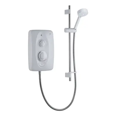 Mira Showers 1.1788.011 Jump Multi-Fit 9.5 kW Electric Shower - White/Chrome 9.5Kw Single Shower