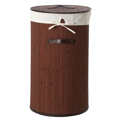 Premier Housewares Kankyo Dark Brown Round Laundry Hamper