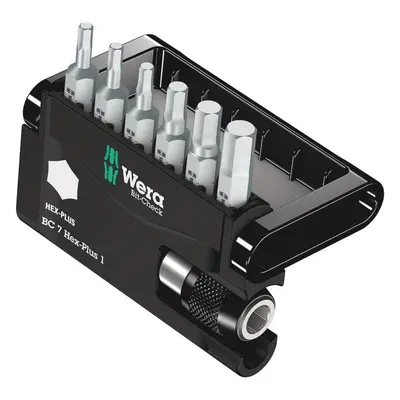 Wera Bit-Check Set 8040-6/Z Extra-tough for Drill/Drivers, Metal Jointing, Hex-Plus 2.0 mm-6.0 m