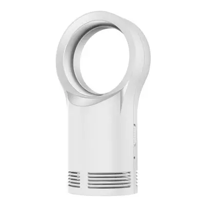 (White) Mini Leafless Heater Temperature Adjustable for Home And Office