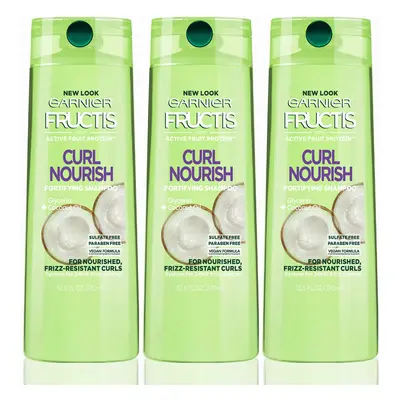 Garnier Hair Care Fructis Triple Nutrition Curl Nourish Shampoo Packaging May Vary Fluid Count