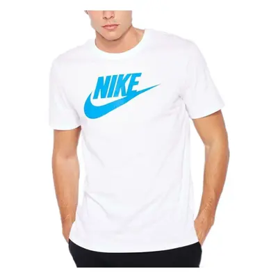 (Nike Mens T Shirt Futura Icon Gym Tee White ) Nike Mens T Shirt Futura Icon Cotton Sports Tee