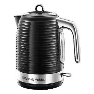 Russell Hobbs Inspire Electric Fast Boil Kettle, W, 1.7 Litre, Black with Chrome Accents