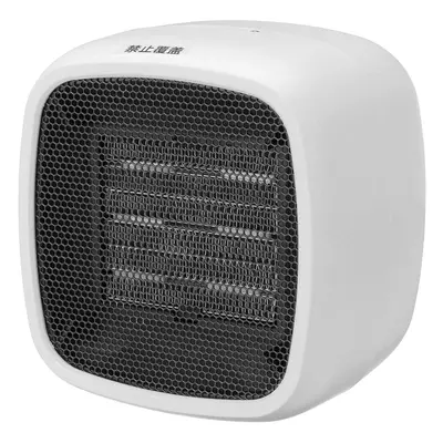 (White) 400W Mini Desktop Electric Heater with Negative Ion, Low Noise for Home/Office