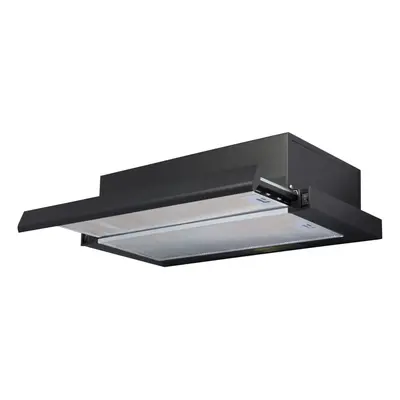 SIA TSH60BL 60cm Black Telescopic Integrated Cooker Hood Kitchen Extractor Fan