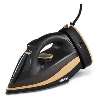 Geepas Cordless Steam Iron Ceramic Soleplate 2400W - Black