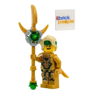 LEGO Ninjago: Lloyd Golden Oni Minifigure with Staff Weapon