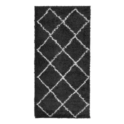 (black and cream, x cm) vidaXL Shaggy Rug Floor Mat Fluffy Rug Area Rug PAMPLONA High Pile Moder