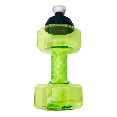 (Green) 2.2L Unisex Sports Water Bottles Leakproof Unbreakable Plastic Bottle Shaker Yoga Fitnes