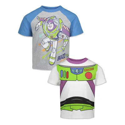 Disney Pixar Toy Story Buzz Lightyear Toddler Boys Pack T-Shirts Mul